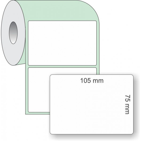 Etiqueta Adesiva para Impressoras Térmicas, 105x75mm x 1 colunas
