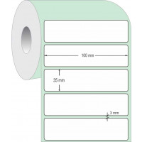 Etiqueta Adesiva para Impressoras Térmicas, 100x35mm x 1 coluna